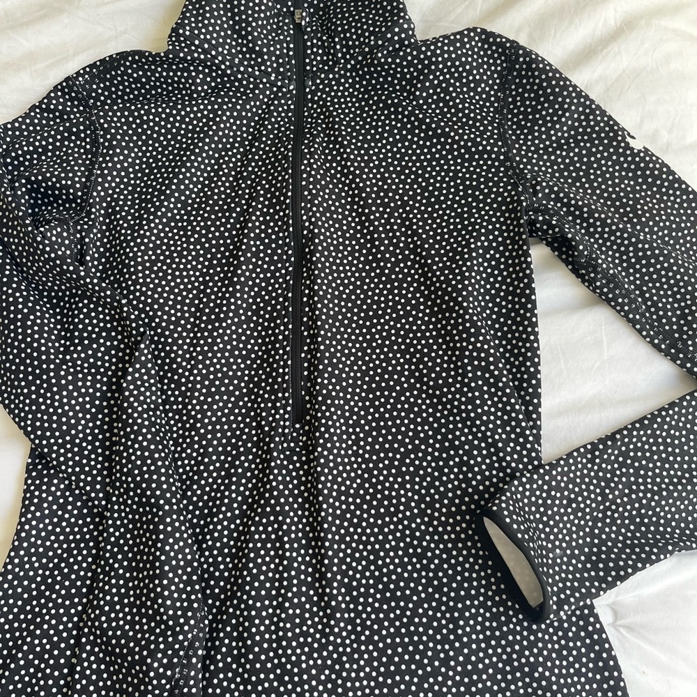 Black and White Polka Dot Women's Jacket